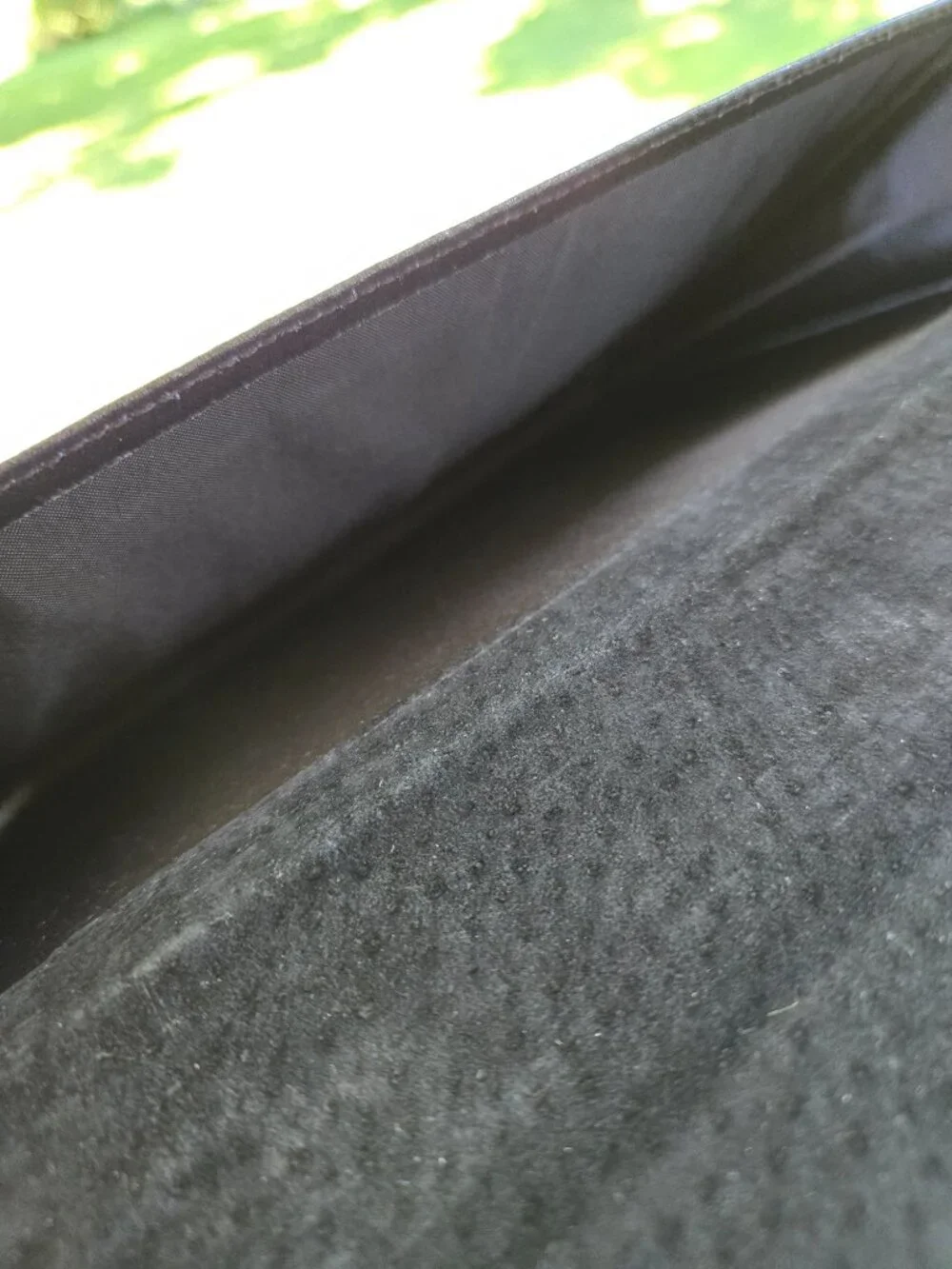 Punctuate Brand Black Leather Folio Pouch Folder
